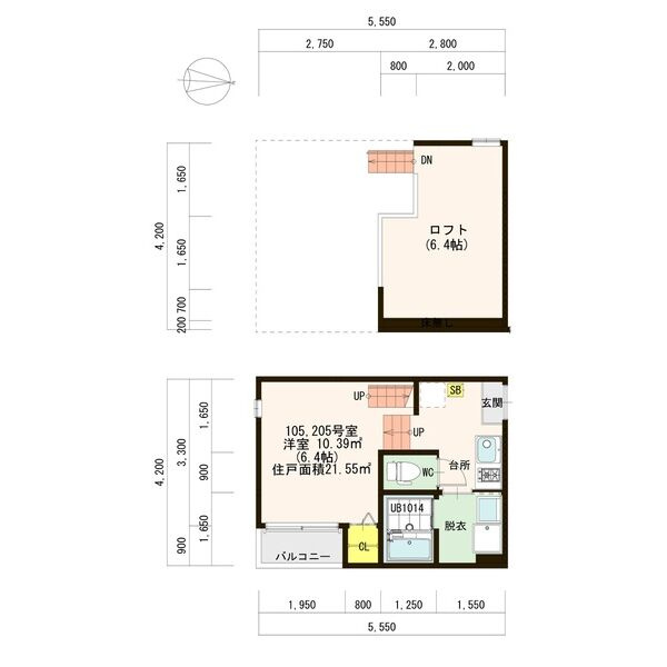 VILLETTA栄の間取り