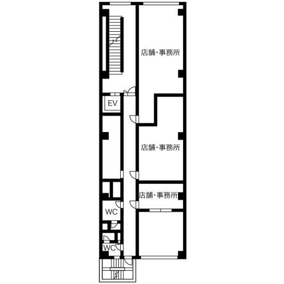 【間取り】 | サンケリー広小路ビル【　名古屋の貸事務所・貸オフィス　】