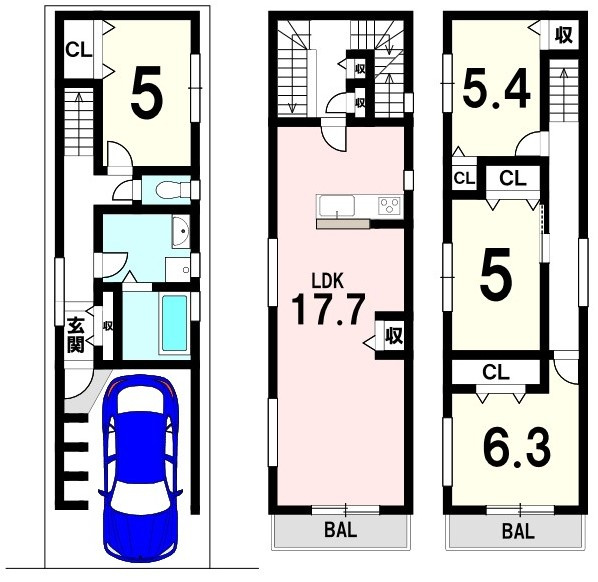 売土地　四條畷市大字清瀧（建築条件無し更地）の完成予想図