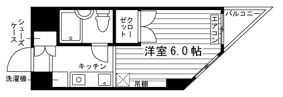 学生会館シティパレス京都の間取り|※部屋タイプ：A