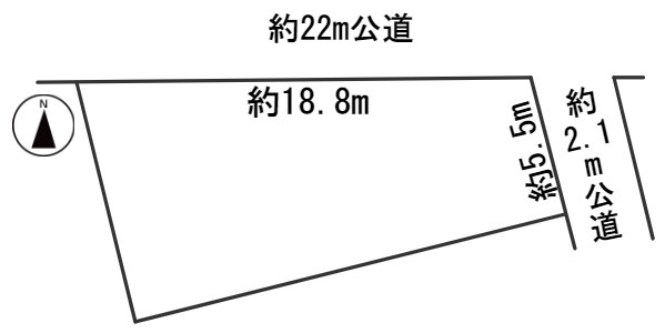 ６３３３５　岐阜市長良土地の区画図