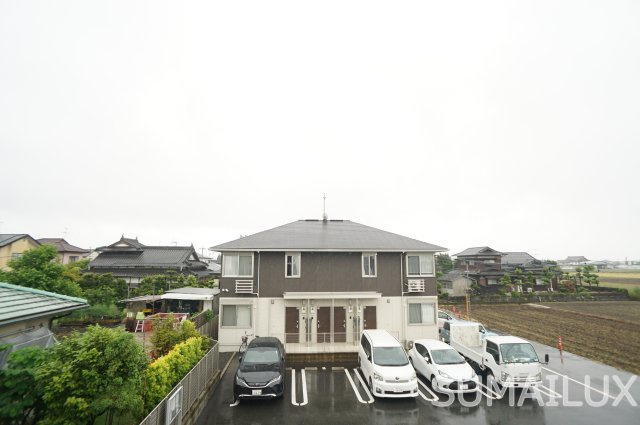 熊本市南区砂原町のアパートの展望