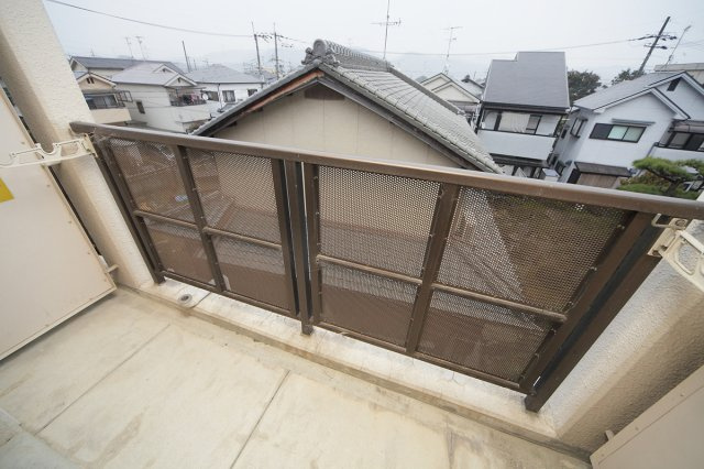 カサヴェール片岡Ⅱのバルコニー