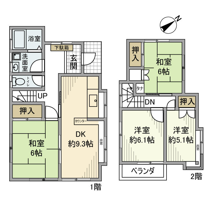 大野台戸建の間取り