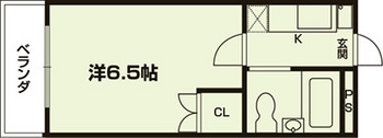 新町ロイヤルハイツの間取り|代表的な間取りです