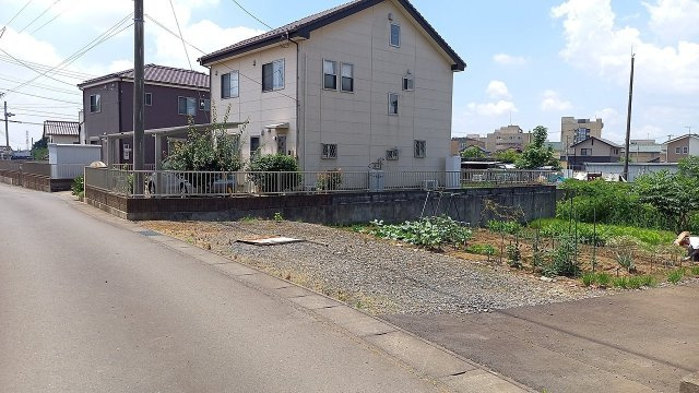売地　水戸市開江町の前面道路含む現地写真|前面道路含む現地写真です