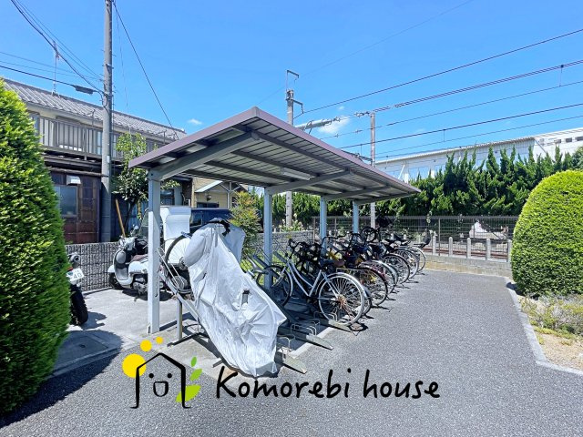 サンクレイドル吹上の駐輪場|8/2　撮影済み