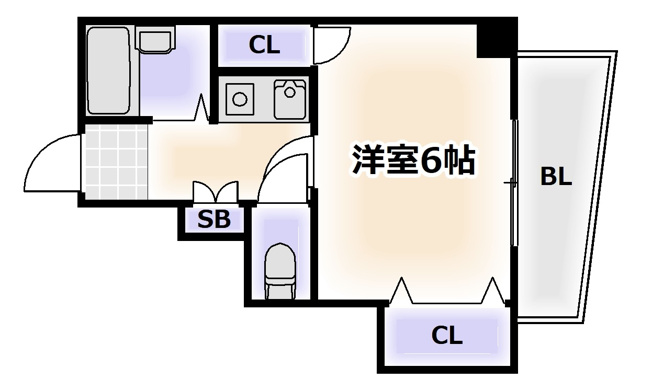 【間取り】 | ルミナス難波