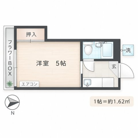【間取り】 | フラットK