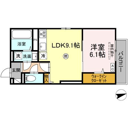 グランデシェチオ千本杉Ⅱの間取り