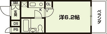 DETOM-1室町二条の間取り|代表的な間取りです
