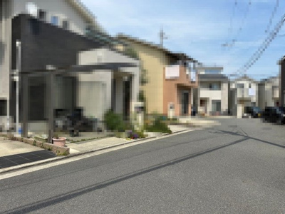 【前面道路含む現地写真】 | 福田　中古一戸建 | 【前面道路】前面道路約５．７ｍ！開放感のある広々とした前面道路です♪