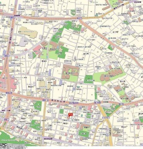 ダイアパレス新宿1丁目の地図