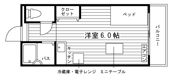 カサヴェール片岡の間取り
