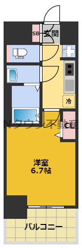 【間取り】 | プレサンス太閤通ファシール | 間取りです。