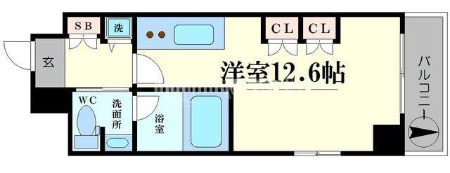 南堀江プライマリーワンの間取り