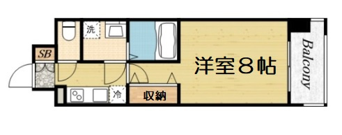 【間取り】 | ワールドアイ難波南PORTA