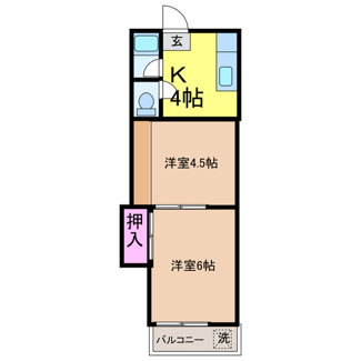 【間取り】 | コーポ椿