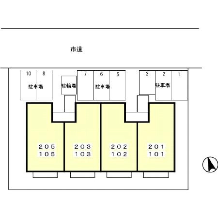 シャトルアイ Ⅱの区画図