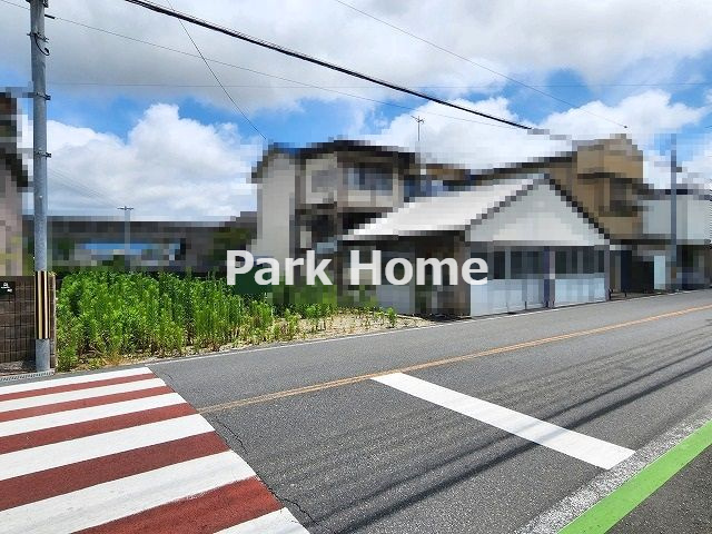 南国市立田-建築条件付き-売土地の前面道路含む現地写真