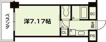 LA・CREA河原町今出川の間取り|代表的な間取りです
