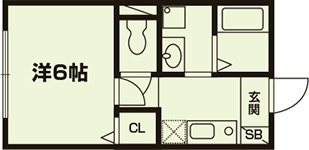ユウ・スカイハイツの間取り|代表的な間取りです