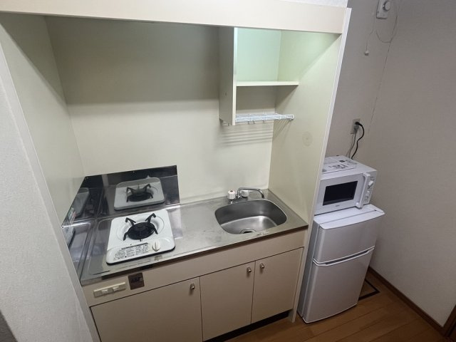 ユウ・スカイハイツのキッチン|家電はオプションです
