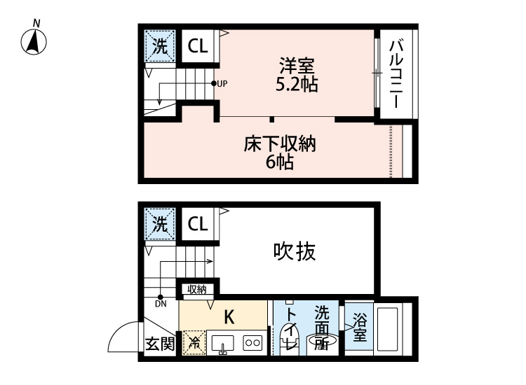 CRASTINE南熊本の間取り