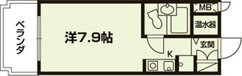 ライオンズマンション京都烏丸の間取り|代表的な間取りです