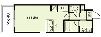グラティア御所東の間取り|代表的な間取りです