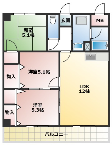 グローバルKの間取り