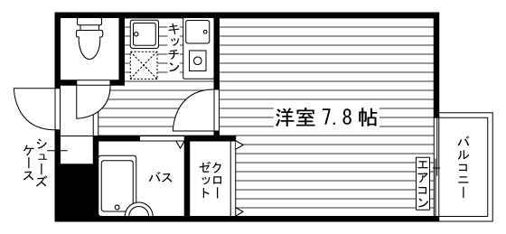 ベル新田辺の間取り|※部屋タイプ：A