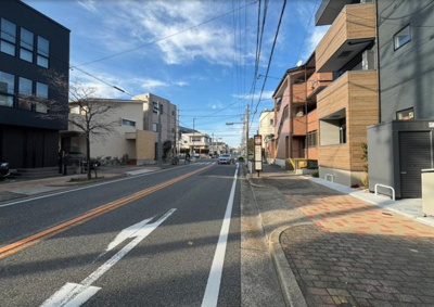 【前面道路含む現地写真】 | LiveleGarden南区泉楽通全2棟＜新築一戸建て仲介手数料無料＞ | 前面道路含む現地写真です