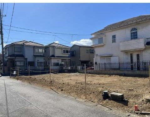 【前面道路含む現地写真】売地　埼玉県上尾市井戸木２丁目