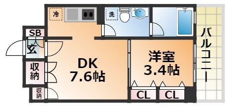 ｇ+（ジープラス）の間取り