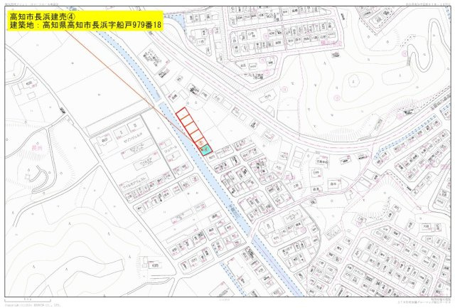 高知市長浜の地図