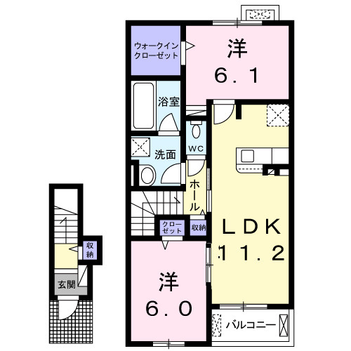 ラントベルク　Ａの間取り