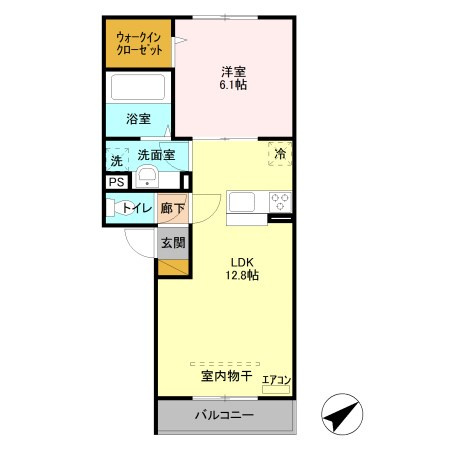 【間取り】 | タウンコートＢ（D-ROOM）