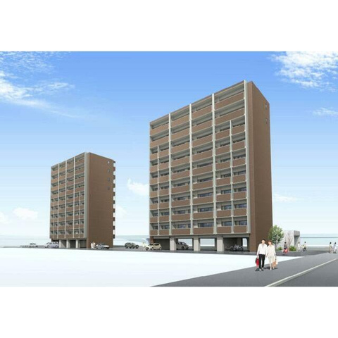 熊本市東区長嶺東５丁目の賃貸マンションの外観パース