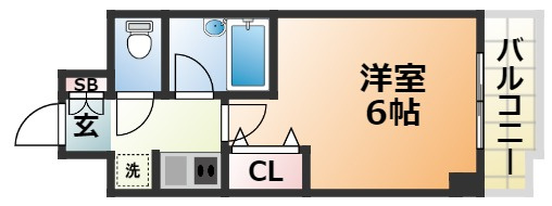 エスリード三宮フラワーロードの間取り