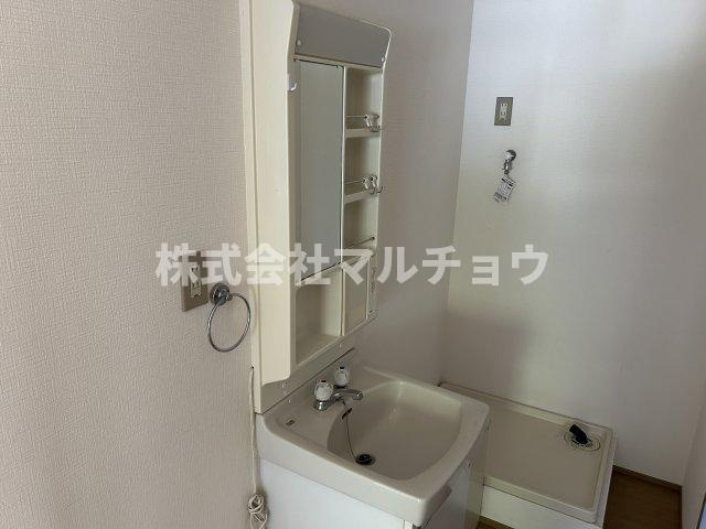 ソファレハイツⅡの洗面所|広い洗面スペース
