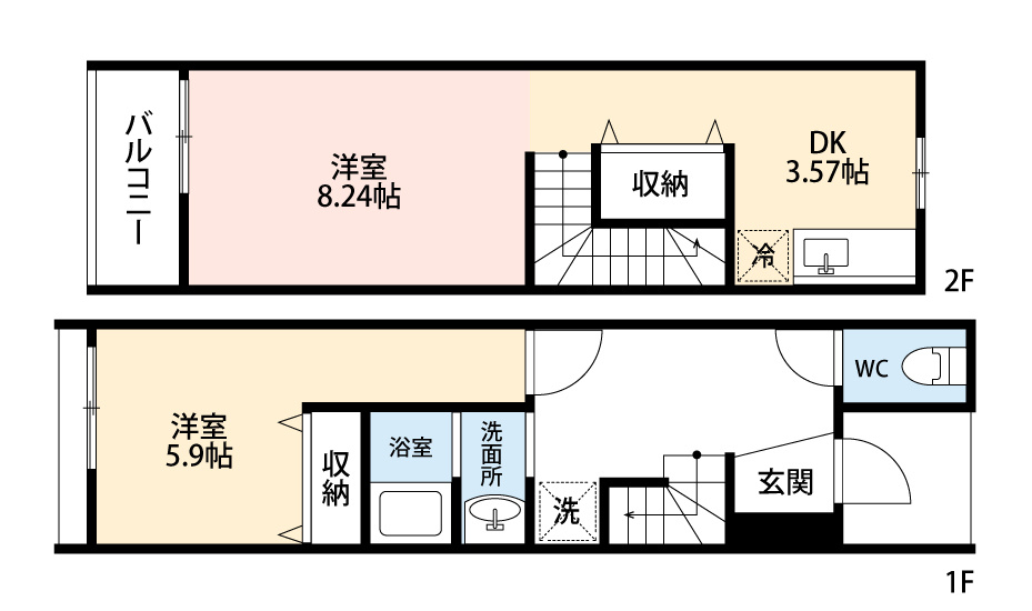 ルナセードル　　刈谷市近郊の賃貸はクラスホーム刈谷店の間取り
