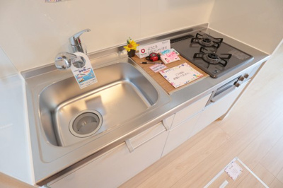 【キッチン】 | フルール恵比須 | 2口グリル付き