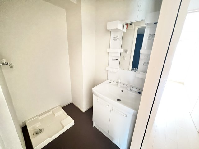 エスティーヌシャルムAの洗面所|広い洗面スペース