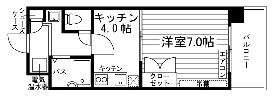 サンメイツ京阪・竹田の間取り