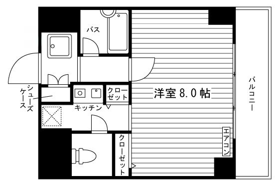 カルムイン伏見桃山の間取り