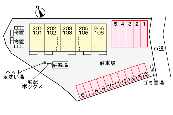 フルール・シエルの区画図
