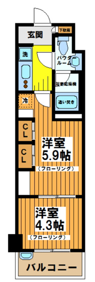 【間取り】 | パークリュクス渋谷西原