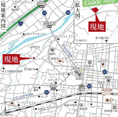 【周辺】 | リーブルガーデン防府市泉町第２（１号棟） | 案内図です。