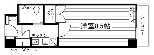 学生会館 Uni E'meal 京都伏見の間取り|Bタイプ